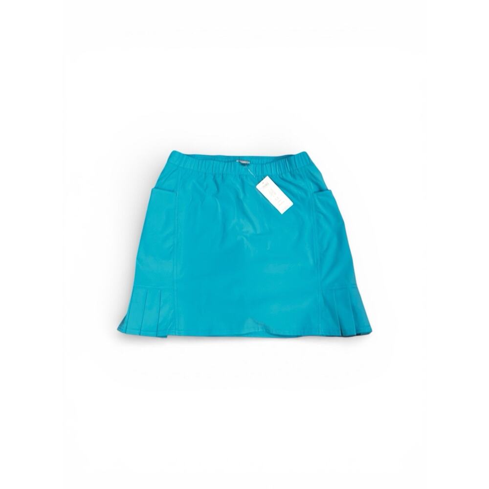 Chico’s Athletic Skort Size 0.5 US 6 Teal Golf Tennis Pleated NWT $75